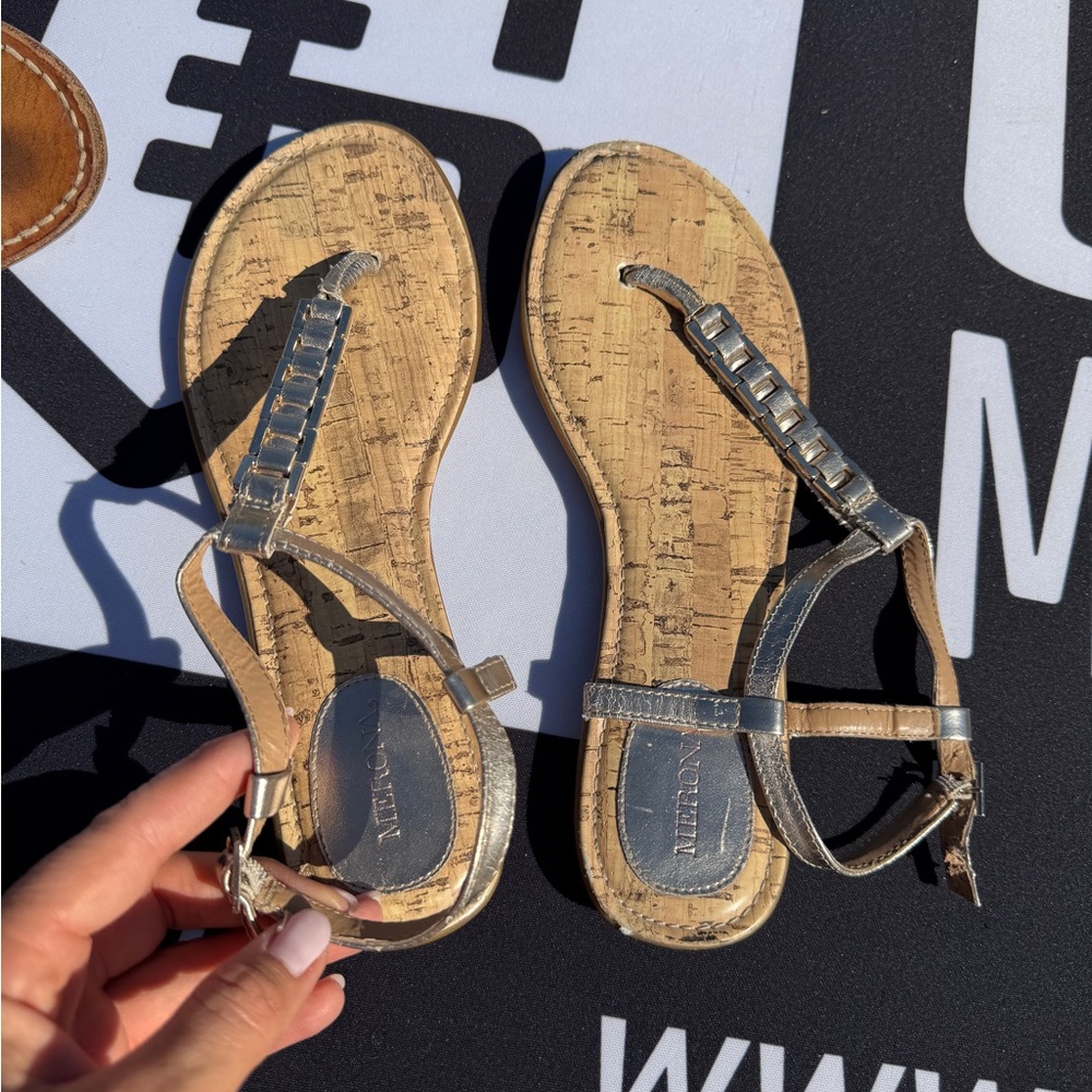 Metallic Sandals